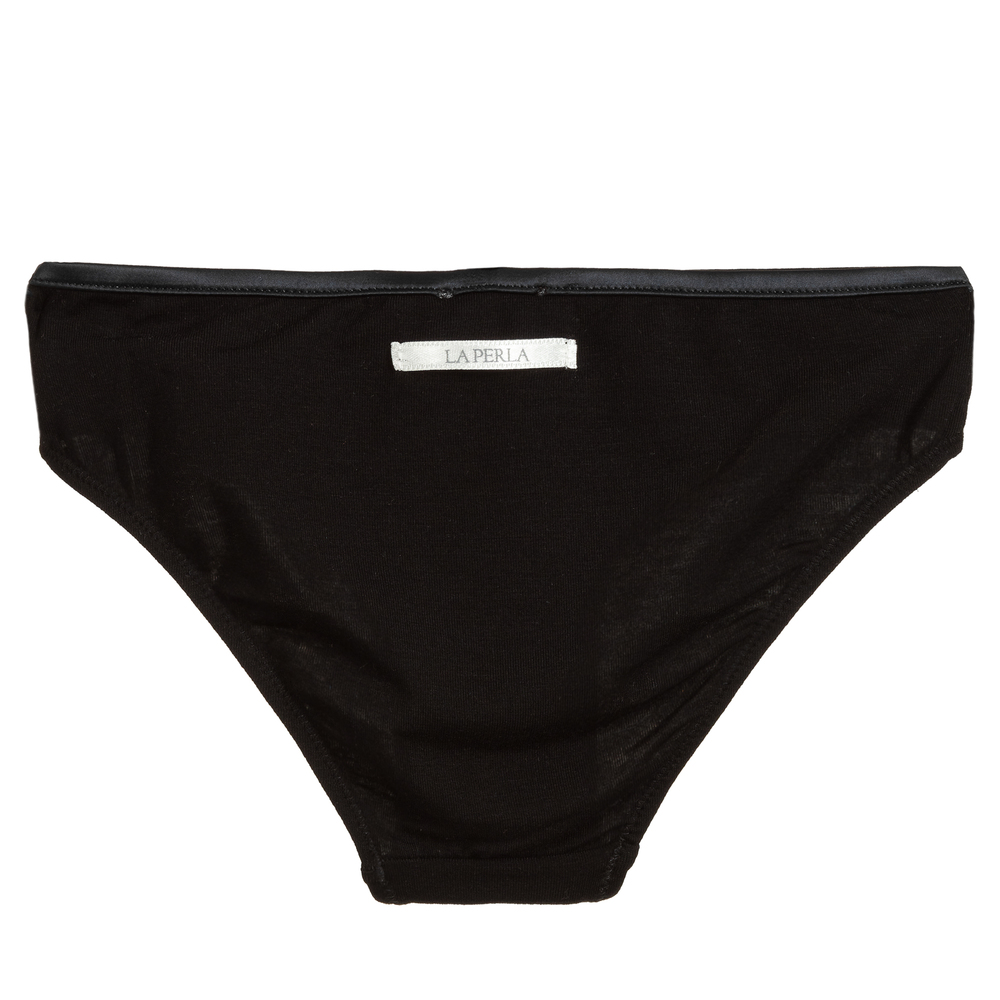 La Perla-Girls Black Modal Knickers | Childrensalon Outlet