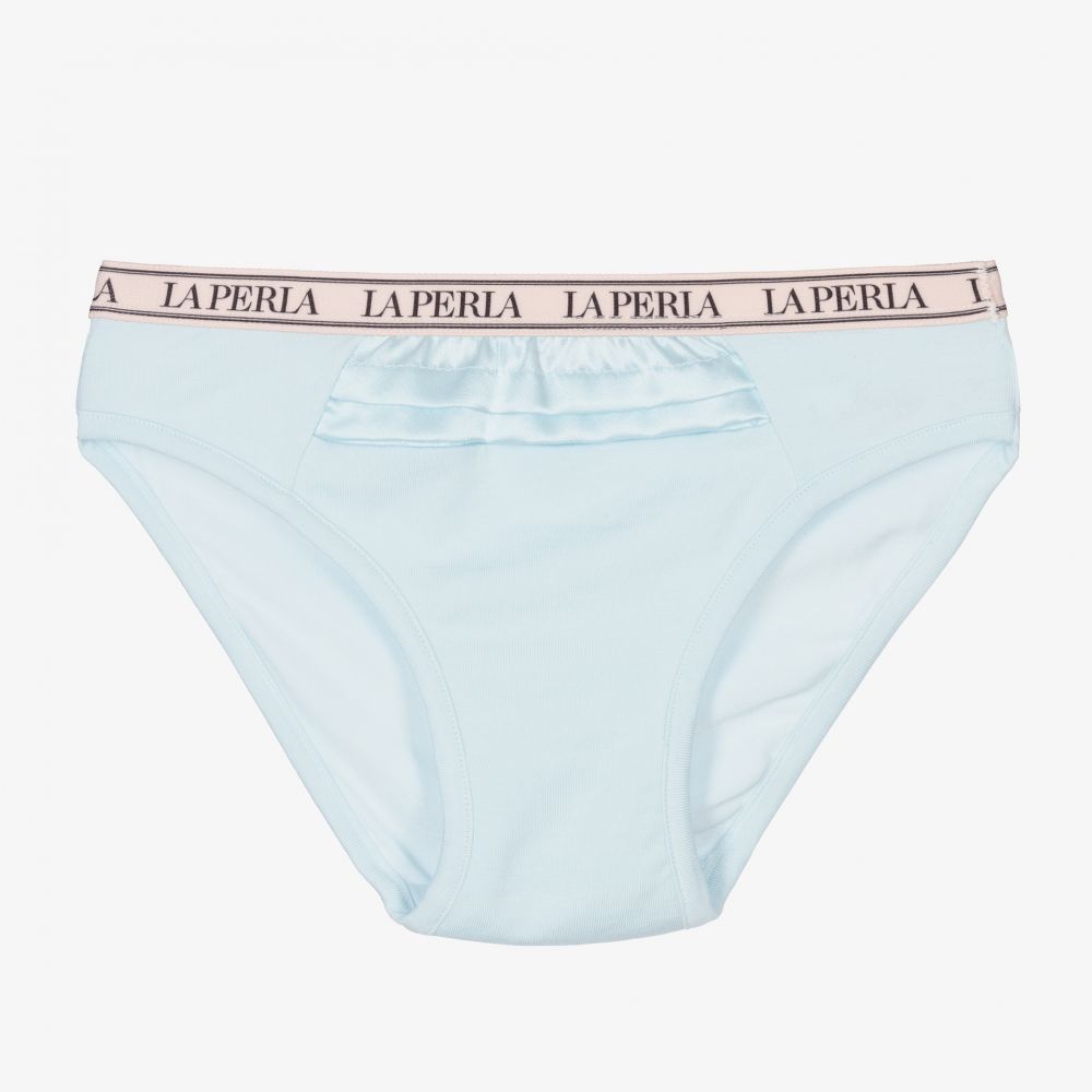 La Perla - Culotte bleue en modal Fille | Childrensalon