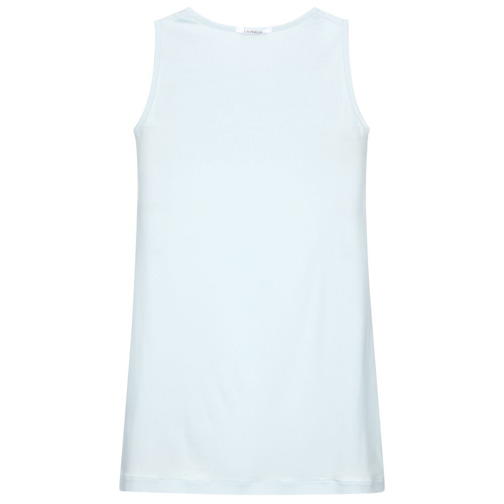 La Perla-Голубая ночная рубашка из модала для девочек | Childrensalon Outlet