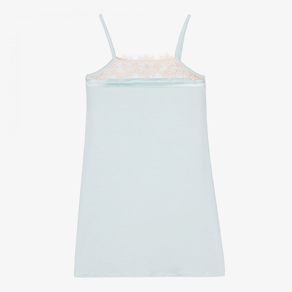 La Perla - Girls Blue Modal Nightdress | Childrensalon