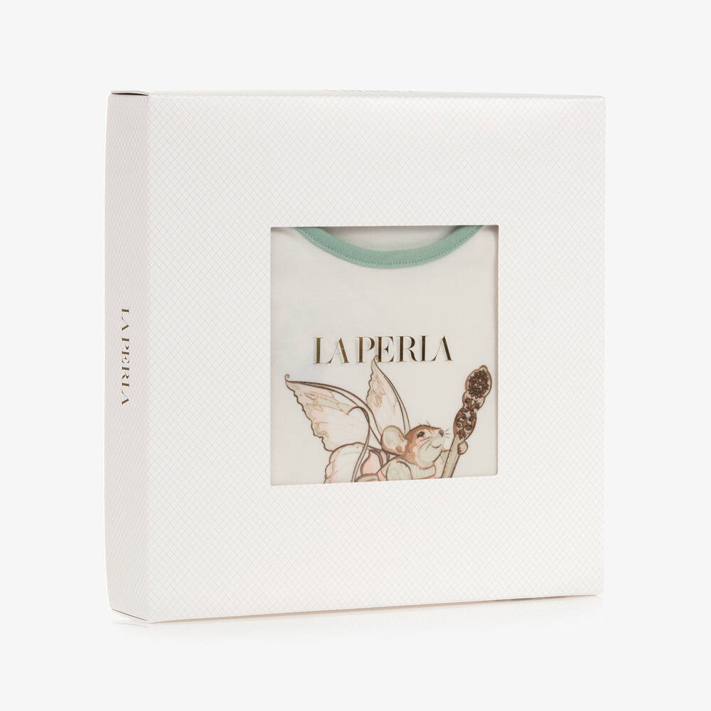 La Perla-Зеленая хлопковая пижама для девочек | Childrensalon Outlet