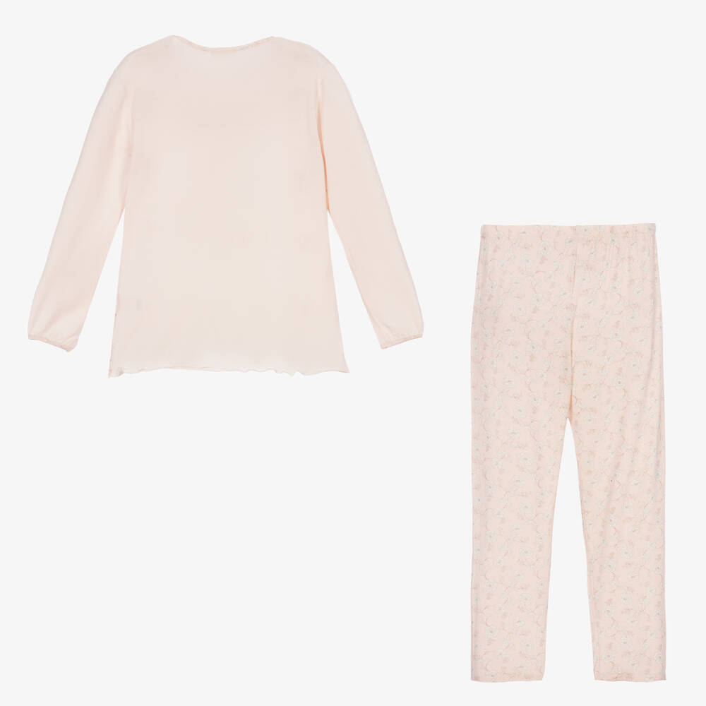 La Perla Girls Pink Ballerina Pyjamas Childrensalon Outlet