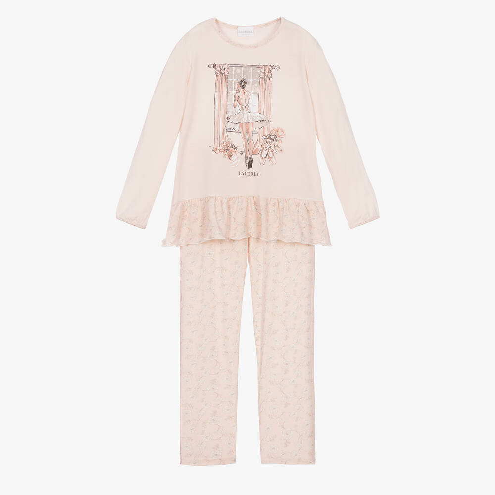 La Perla - Pyjama rose Ballerine Fille | Childrensalon