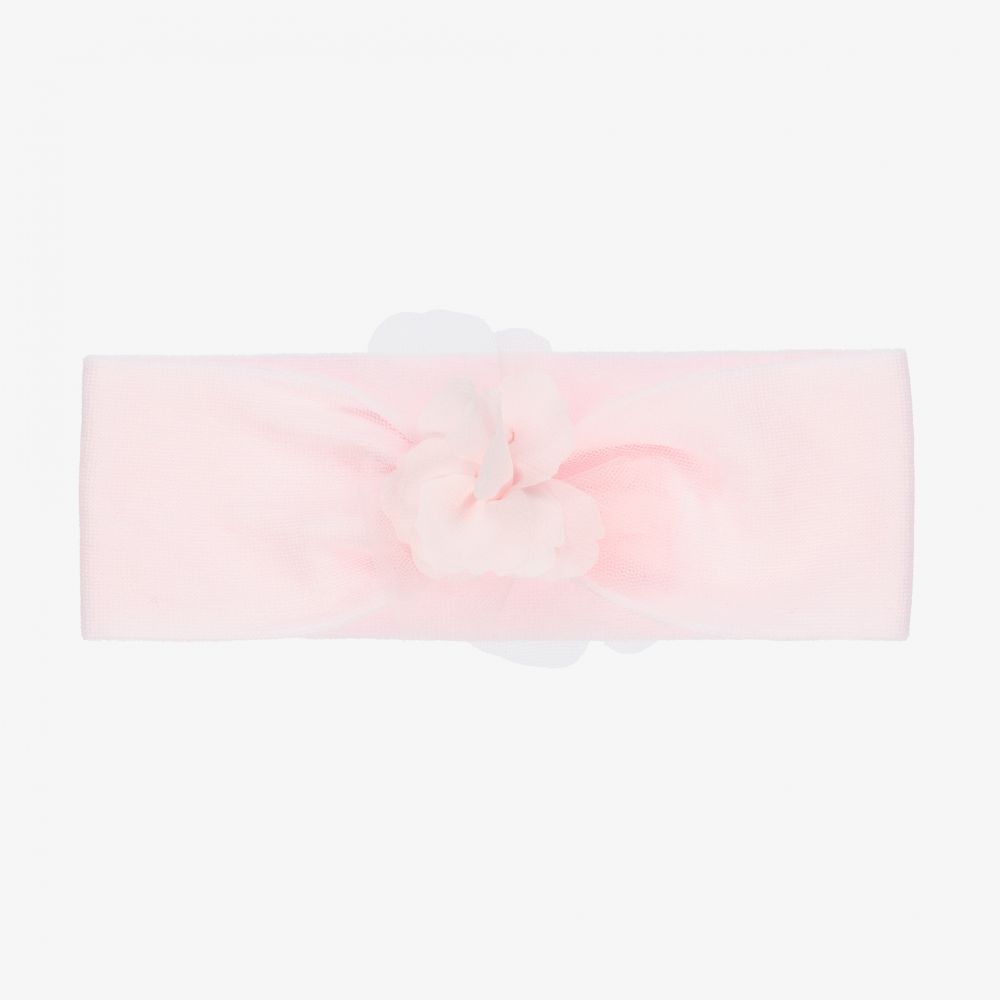 La Perla - Rosa Baumwollstirnband (M) | Childrensalon