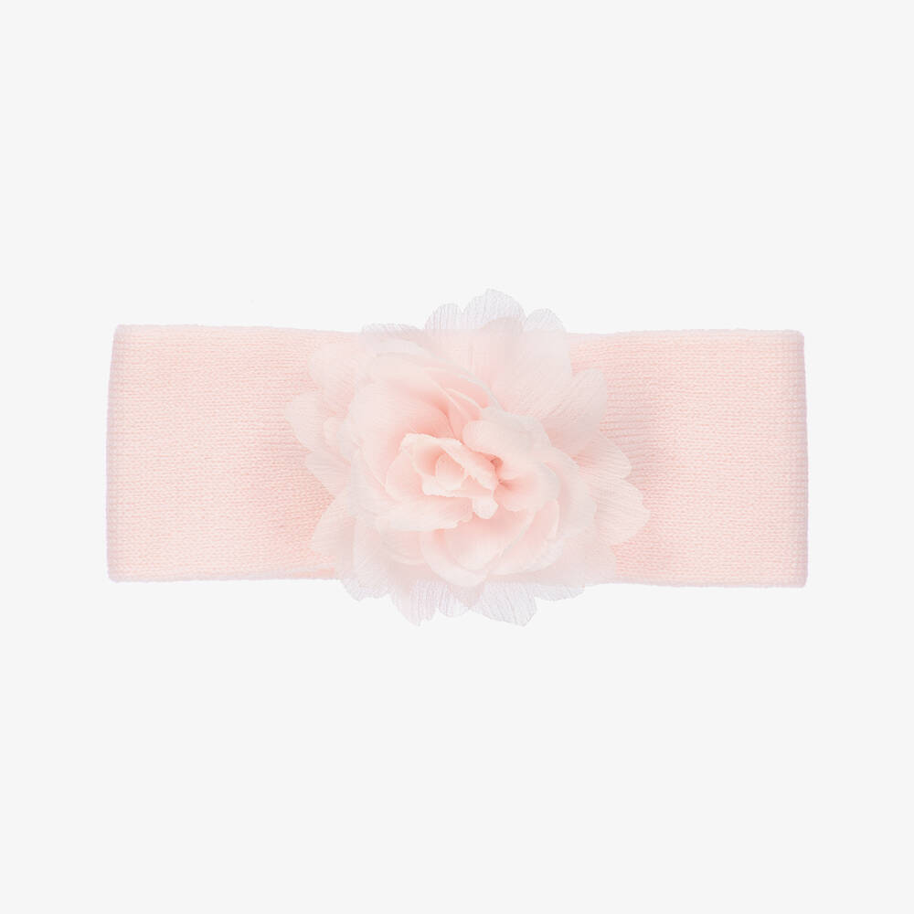 La Perla - Girls Pink Flower Headband | Childrensalon