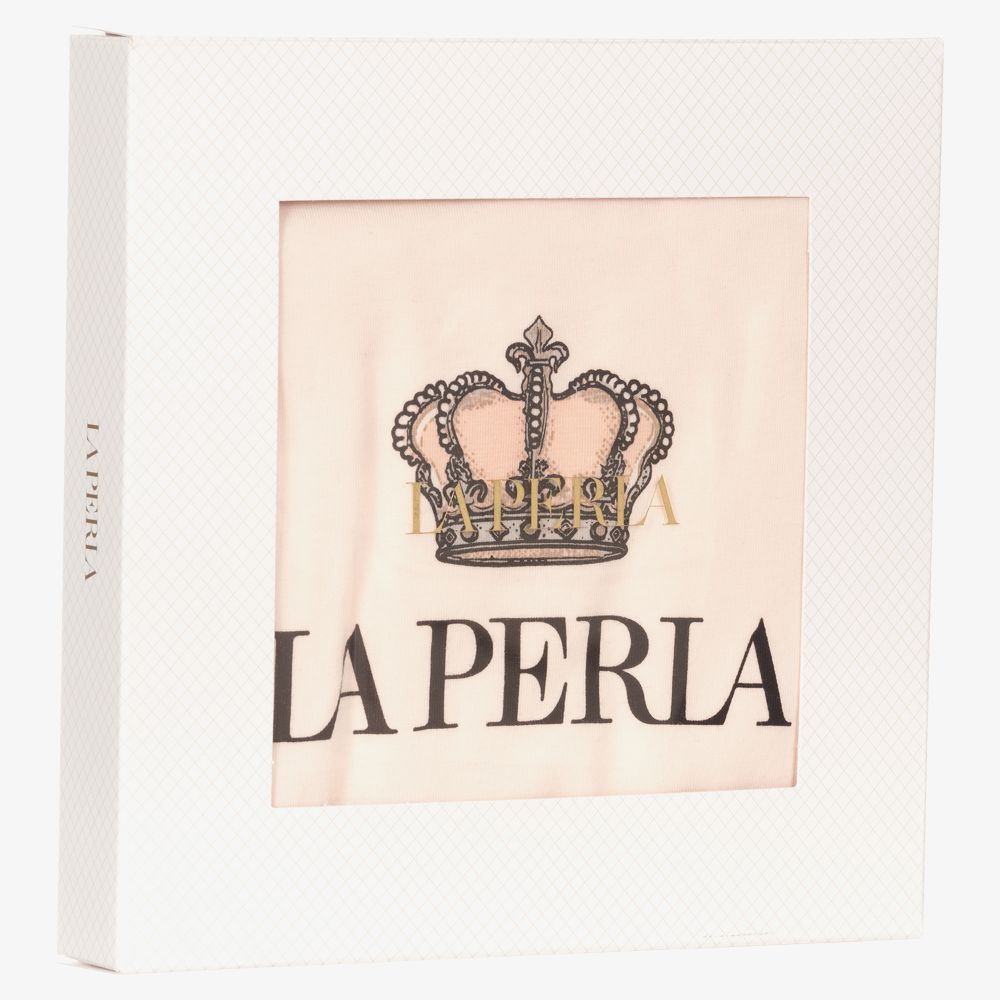 La Perla Rosafarbenes T Shirt mit Logo M