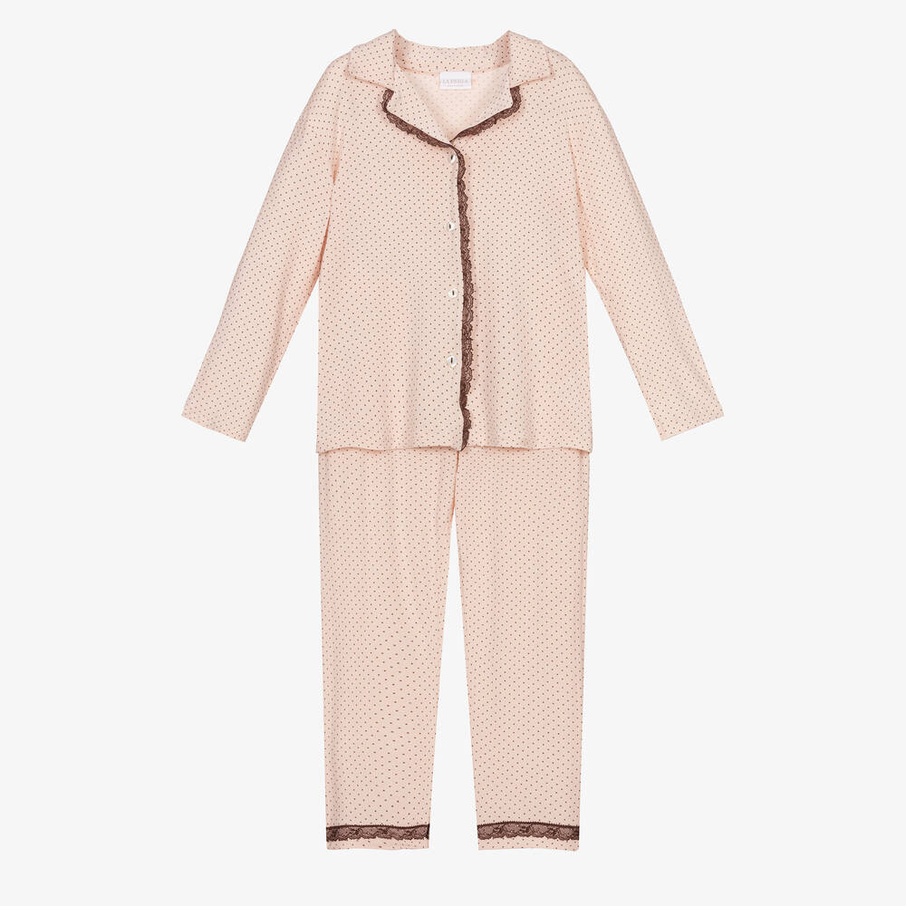 La Perla - Langer rosa Modal-Pyjama (M) | Childrensalon