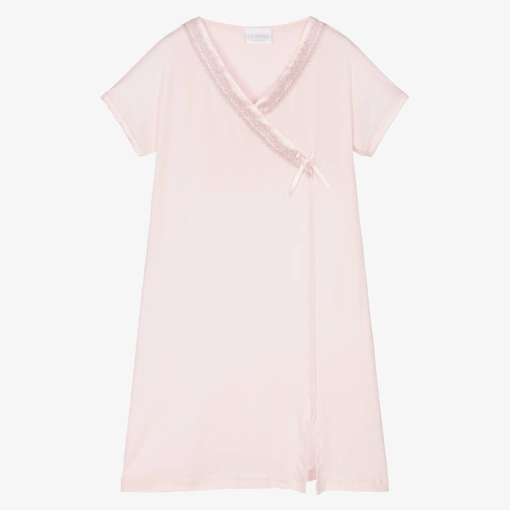 La Perla - Rosa Modal-Nachthemd (M) | Childrensalon