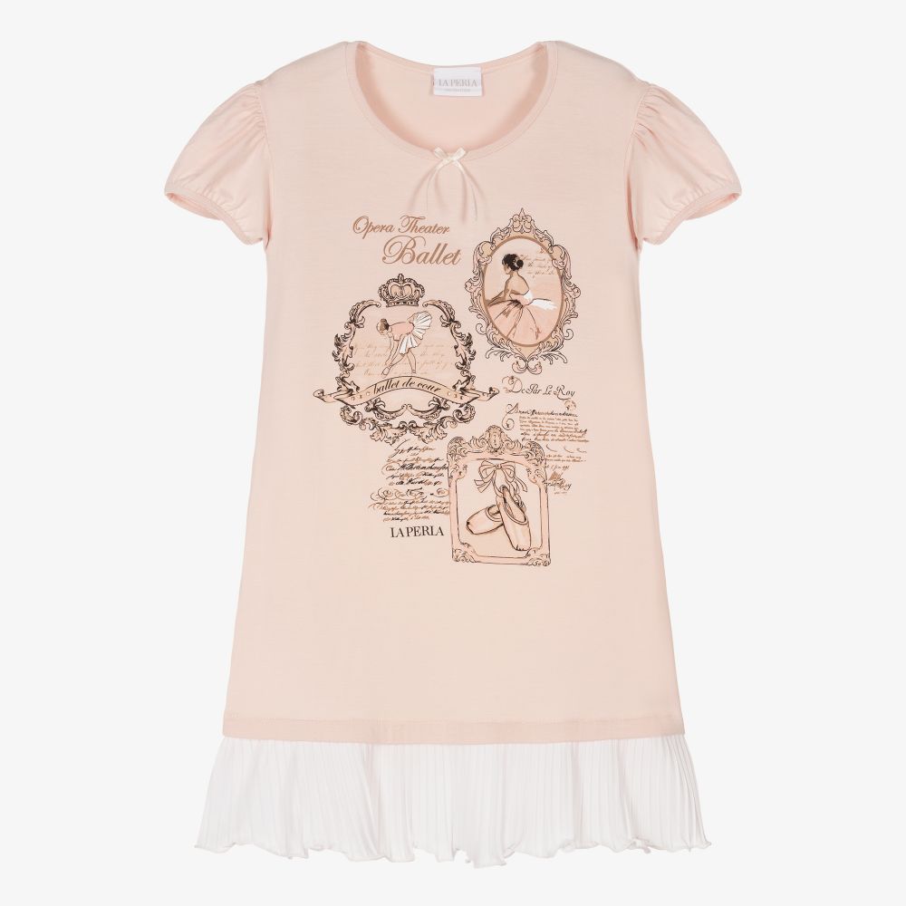 La Perla - Chemise de nuit rose Fille | Childrensalon