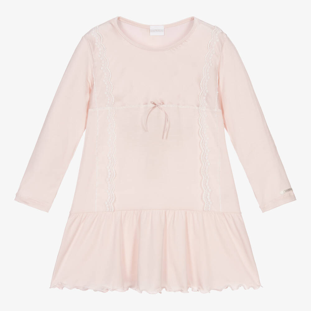 La Perla - Розовая ночная рубашка из модала для девочек | Childrensalon