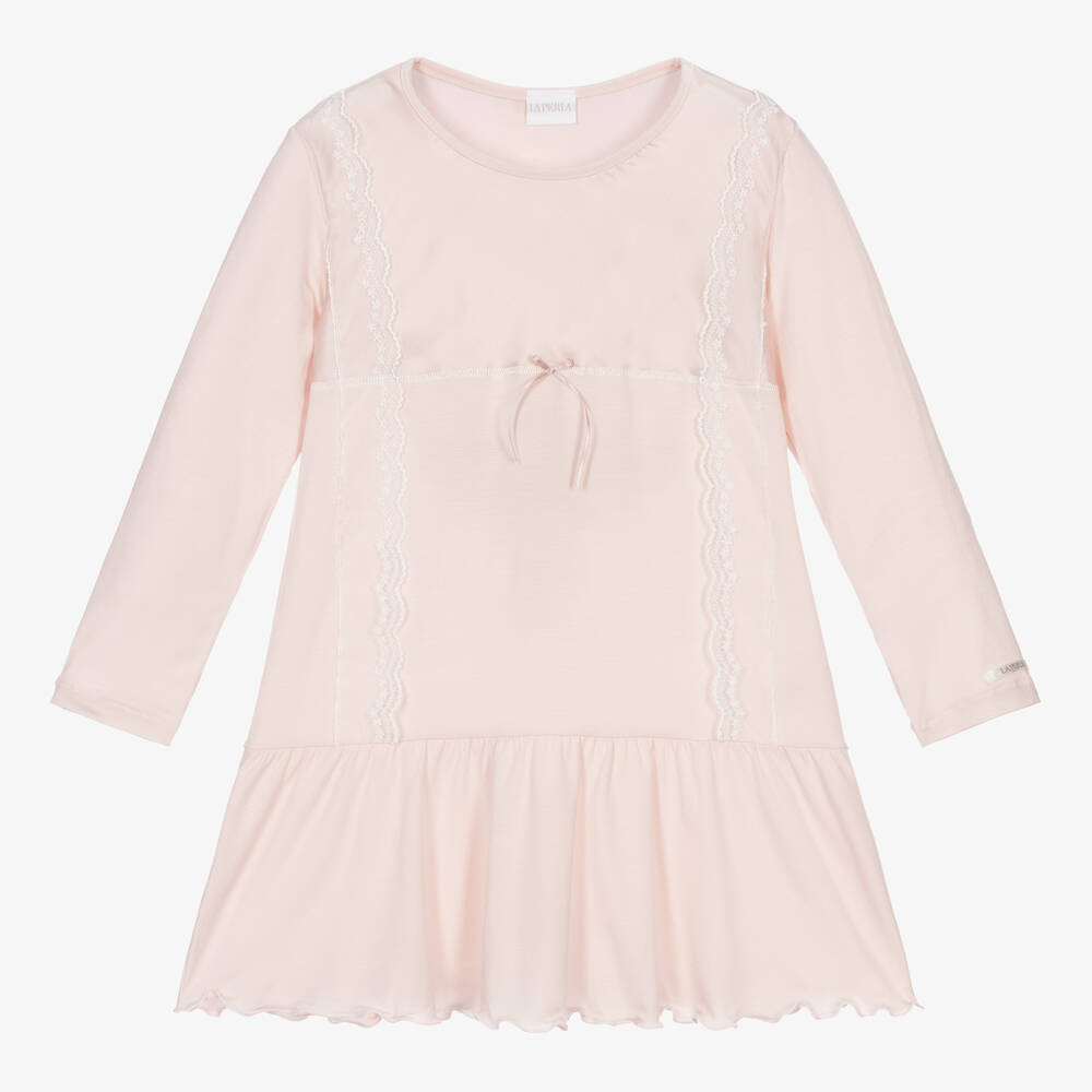 La Perla-Girls Pink Modal Nightdress | Childrensalon Outlet