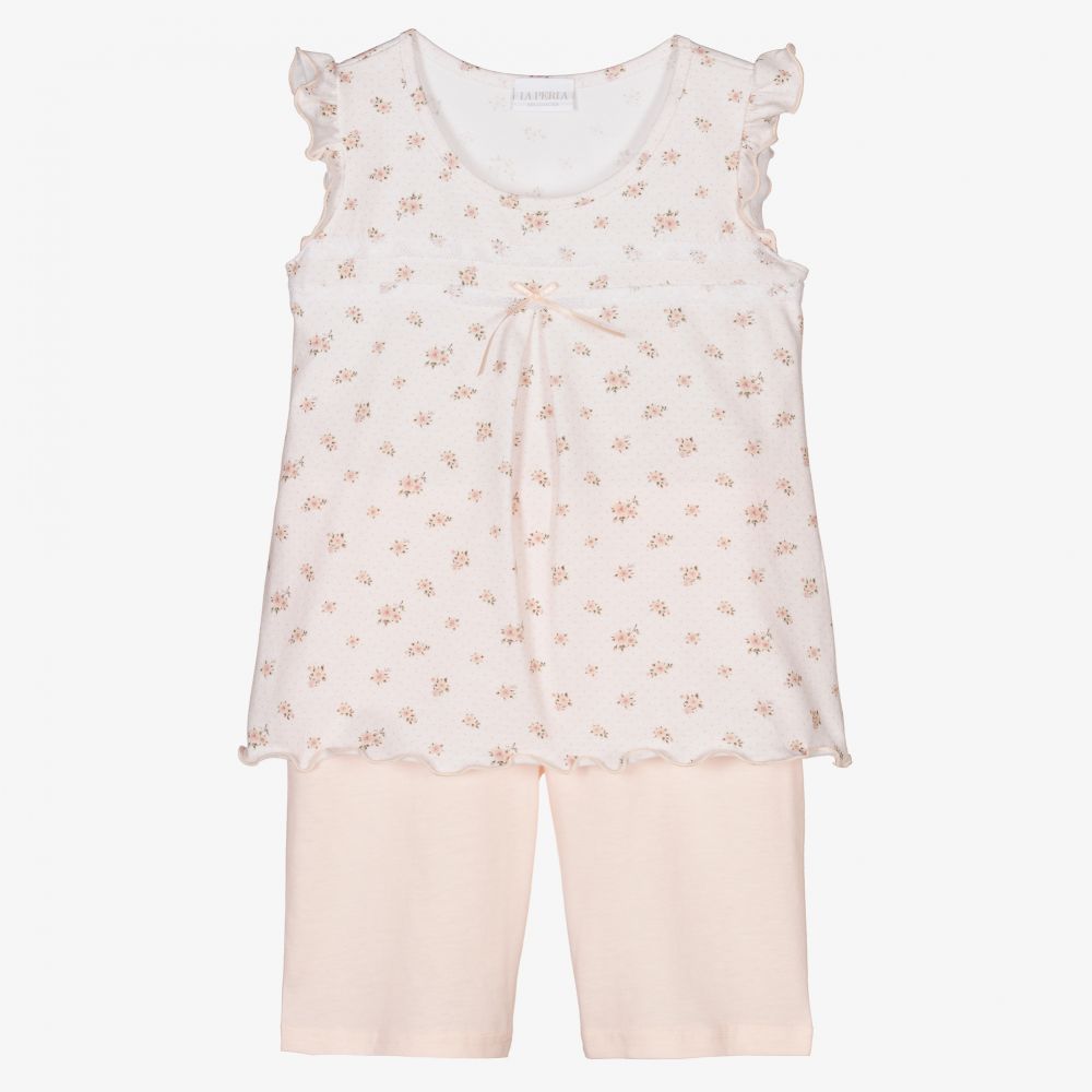 La Perla - Pyjama short rose Fille | Childrensalon