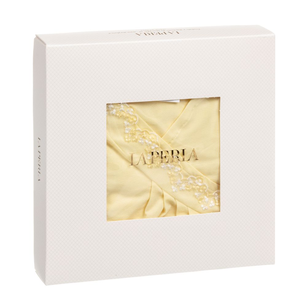 لا بيرلا-بيجاما مودال جيرسي لون أصفر للبنات | Childrensalon Outlet