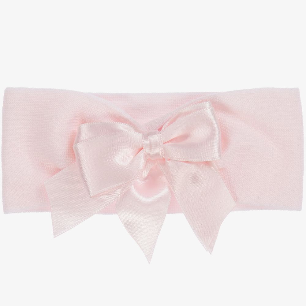 La Perla - Pale Pink Bow Headband | Childrensalon