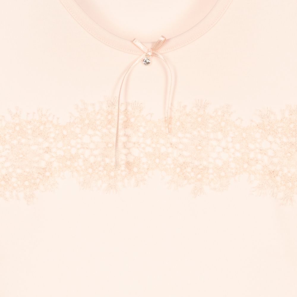 La Perla-Короткая розовая пижама из хлопка | Childrensalon Outlet