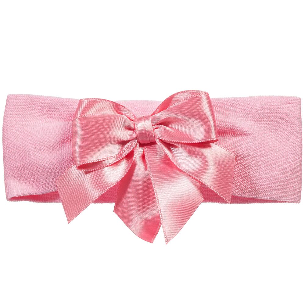La Perla-Pink Headband & Booties Gift Set | Childrensalon Outlet