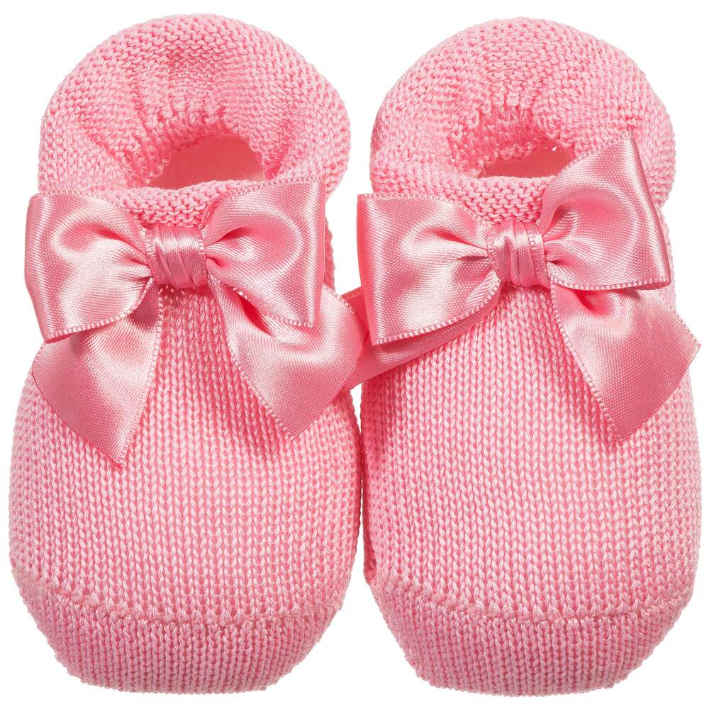 La Perla-Pink Headband & Booties Gift Set | Childrensalon Outlet