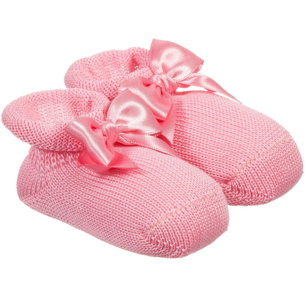 La Perla-Pink Headband & Booties Gift Set | Childrensalon Outlet