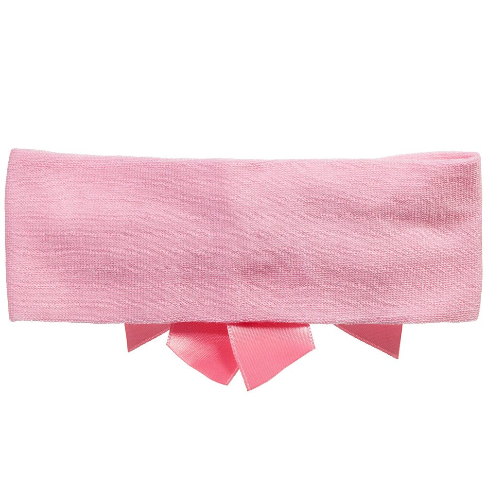 La Perla-Pink Headband & Booties Gift Set | Childrensalon Outlet