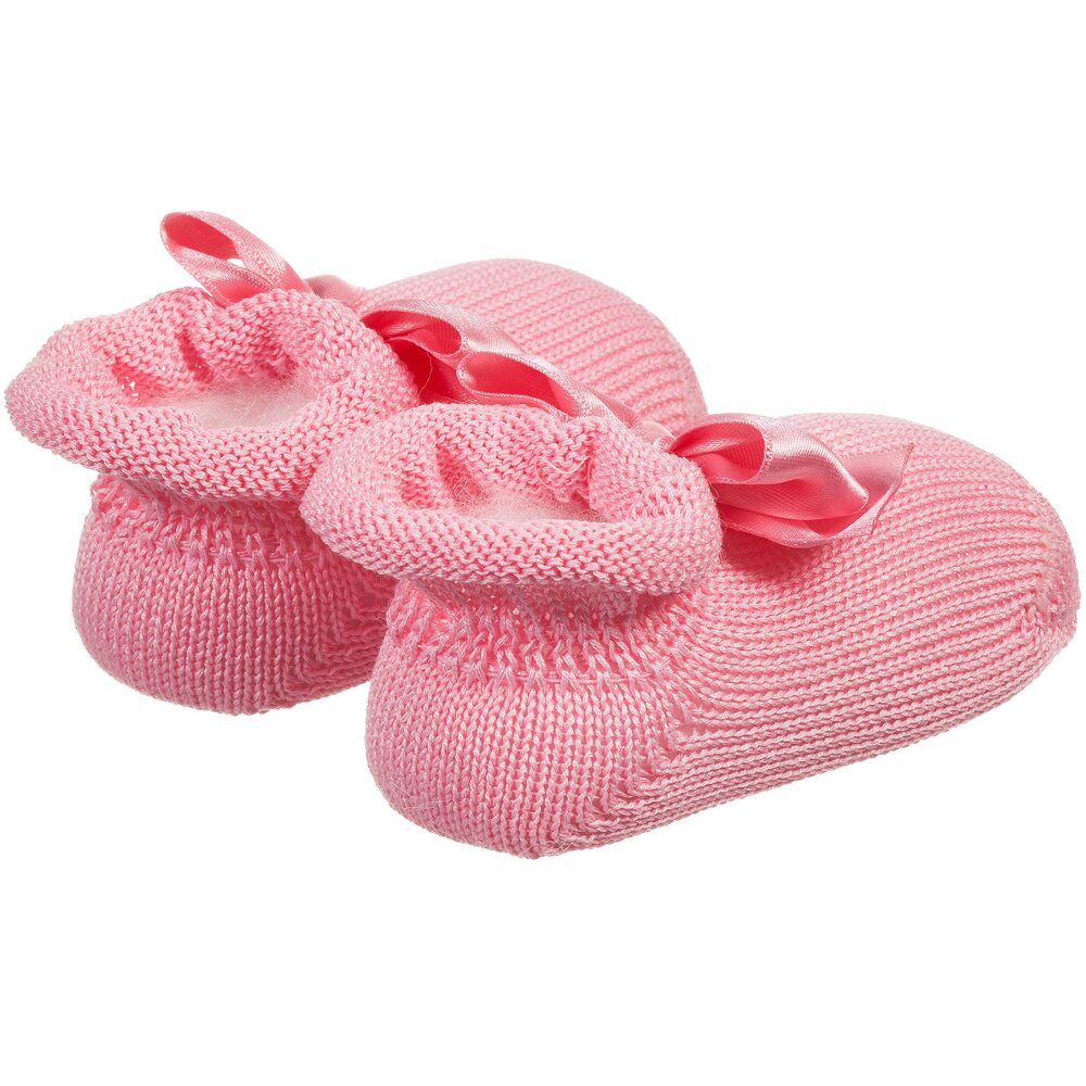 La Perla-Pink Headband & Booties Gift Set | Childrensalon Outlet