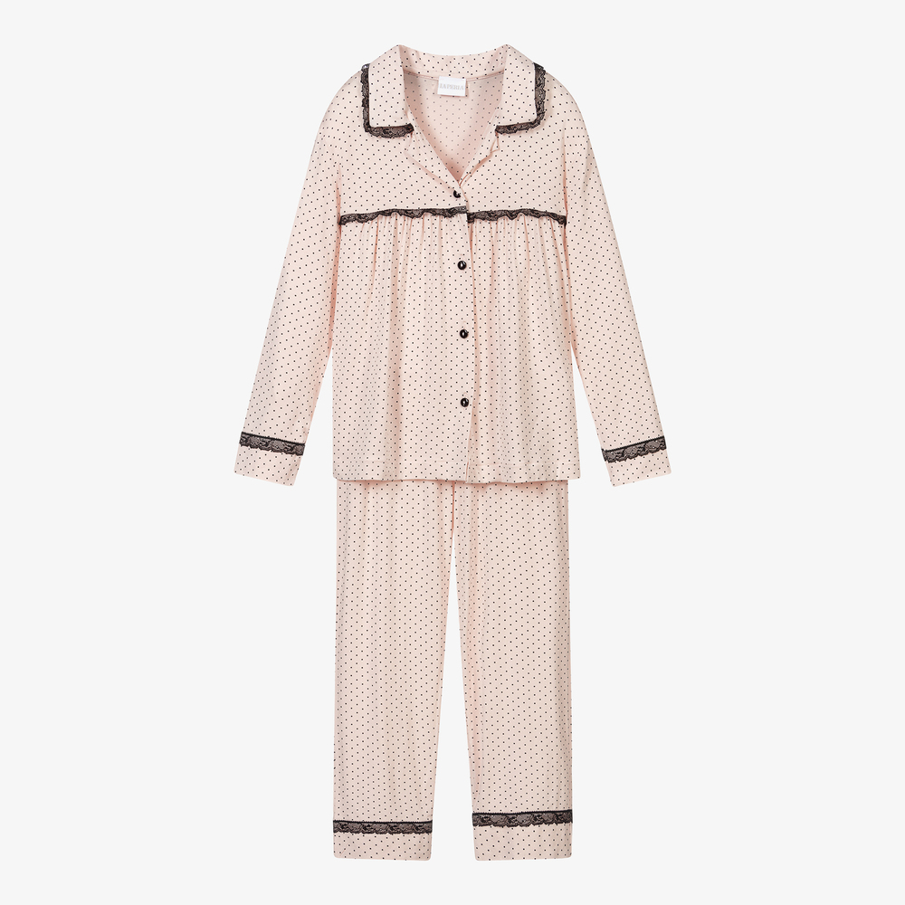 La Perla - Rosa Pyjama aus Modal-Jersey | Childrensalon