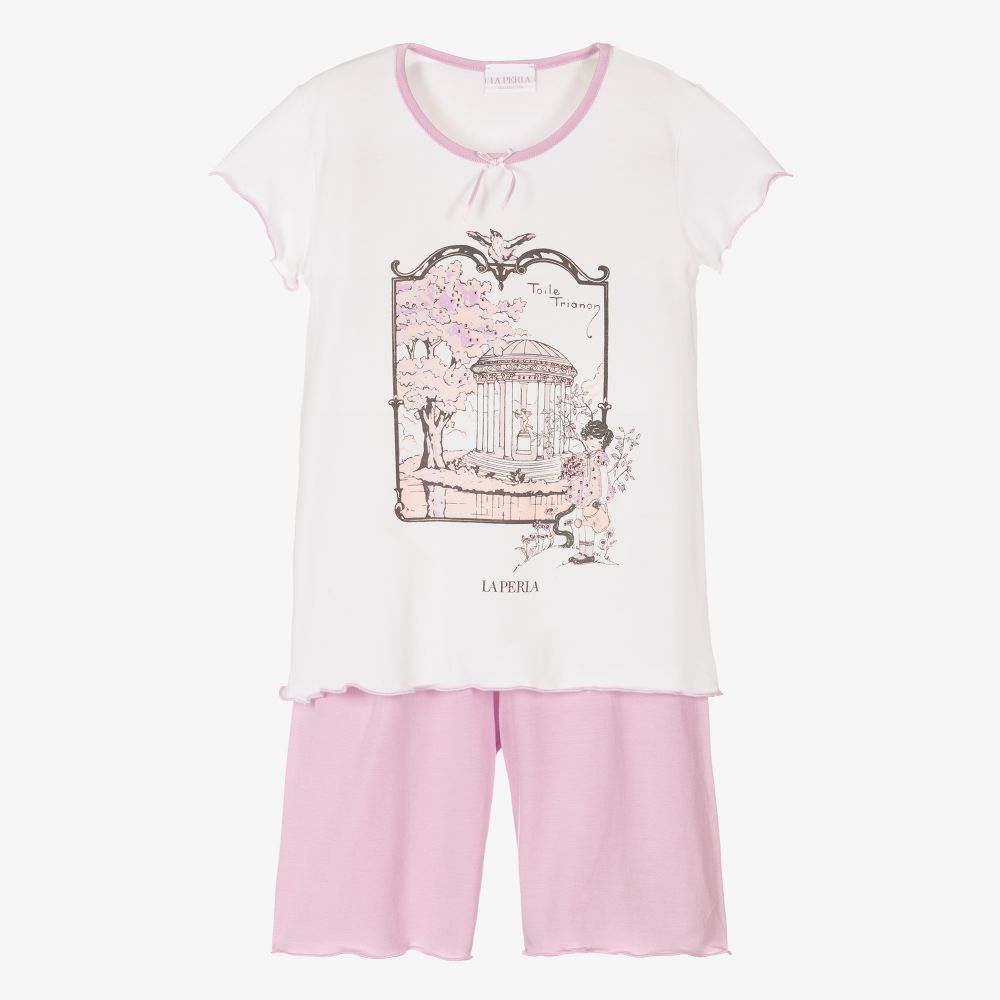 La Perla - Pyjama short violet en modal | Childrensalon