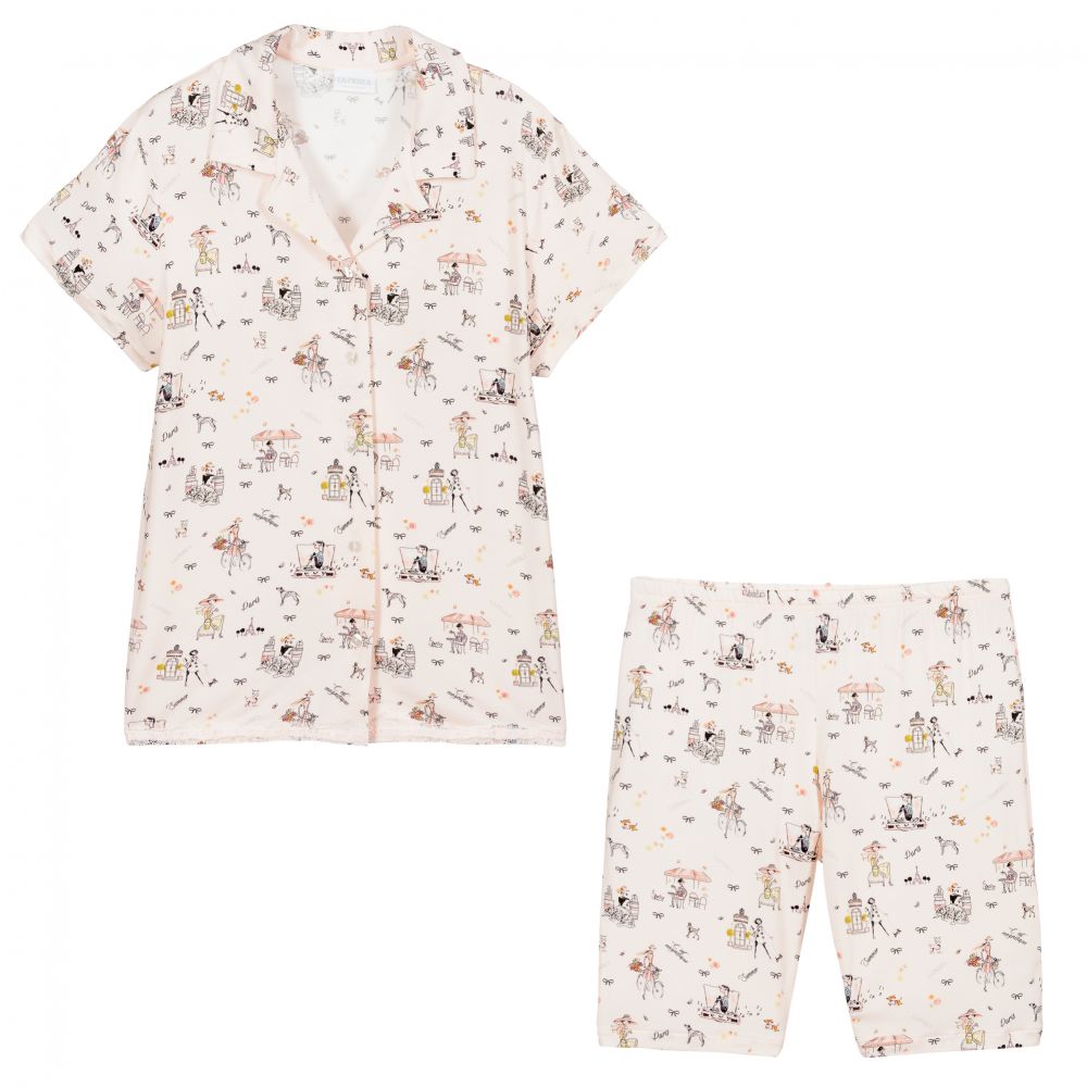 La Perla - Rosa Teen Modal-Pyjama für Mädchen | Childrensalon