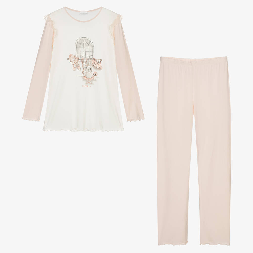 La Perla - Teen Girls Pink Modal Pyjamas | Childrensalon