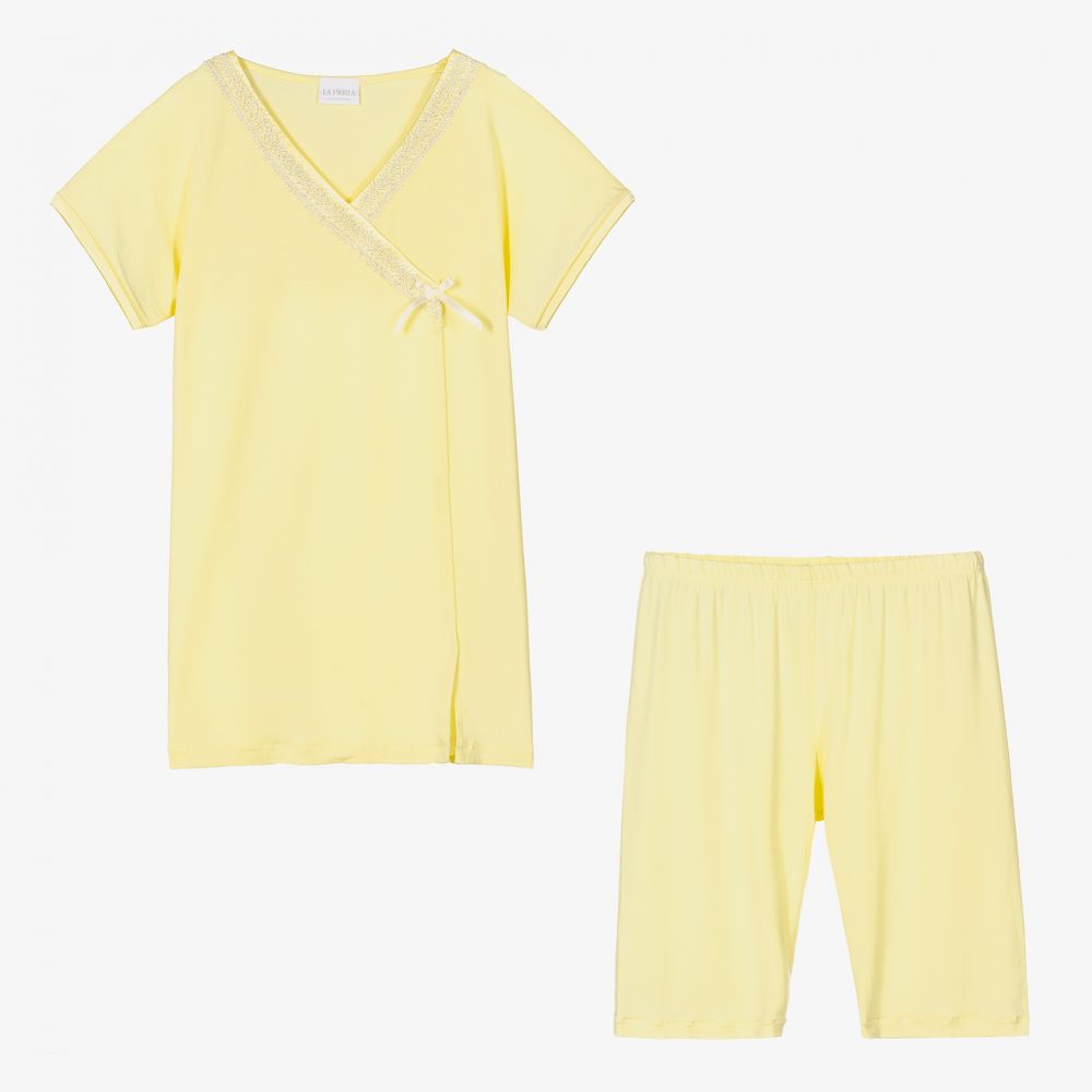 La Perla - Teen Girls Yellow Pyjamas | Childrensalon