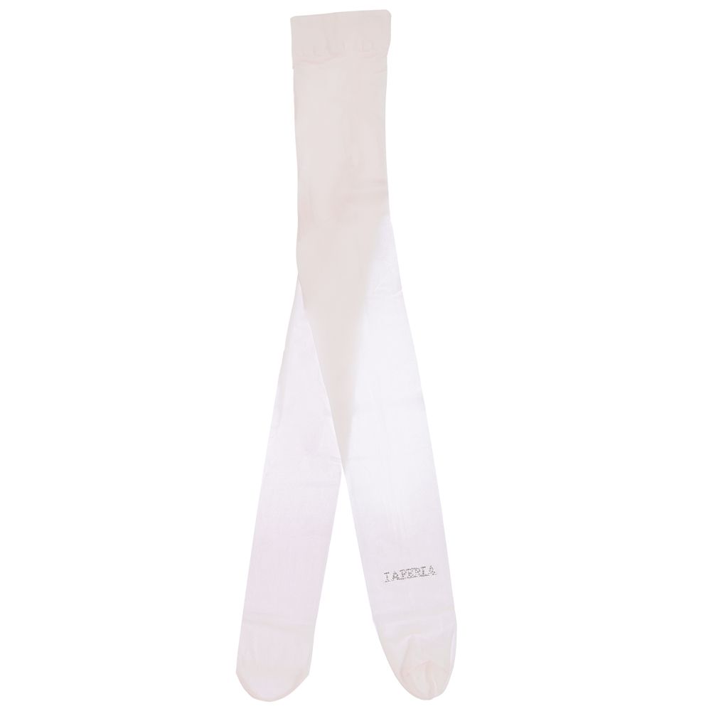 La Perla - Teen Pink Logo Tights | Childrensalon