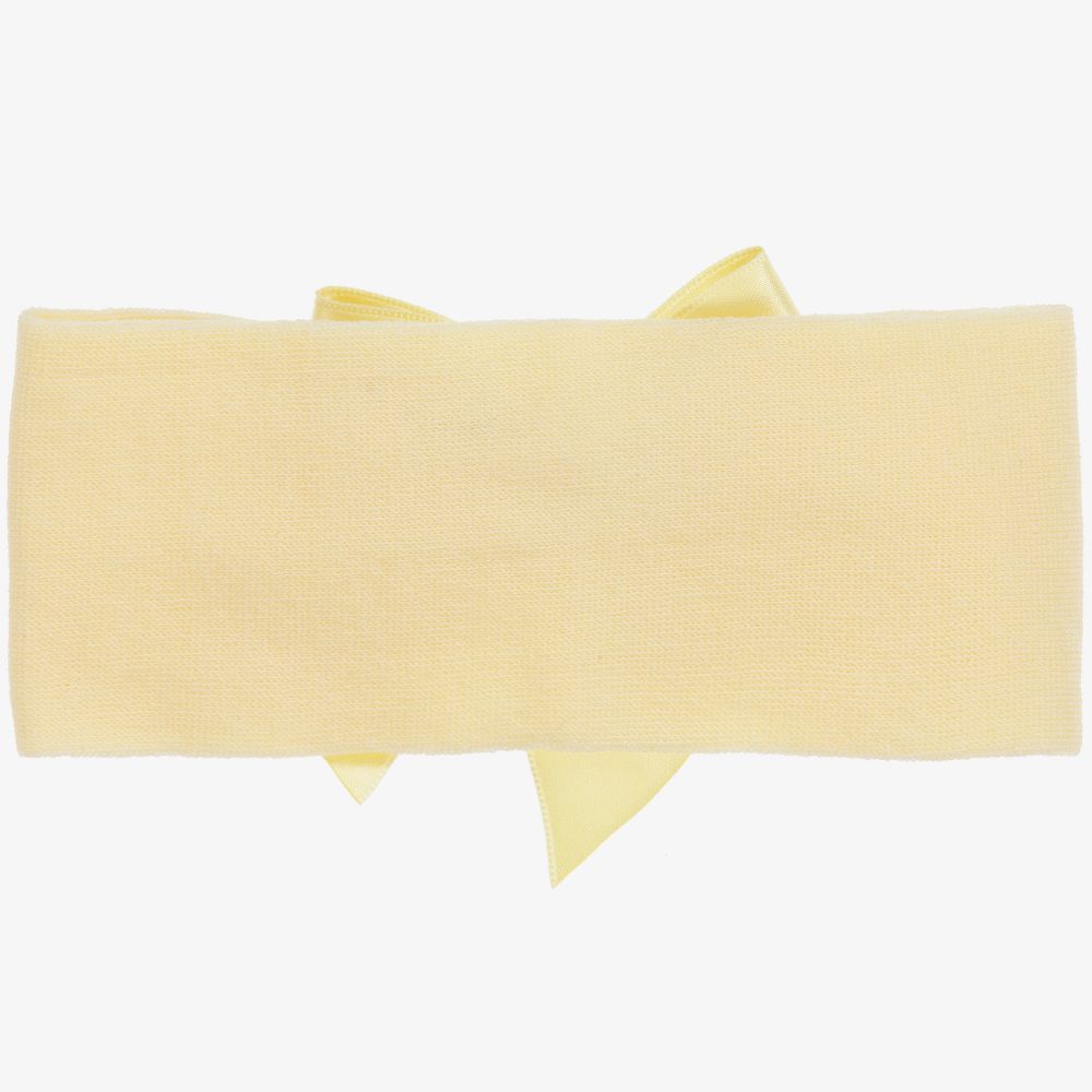 La Perla-Yellow Bow Headband | Childrensalon Outlet