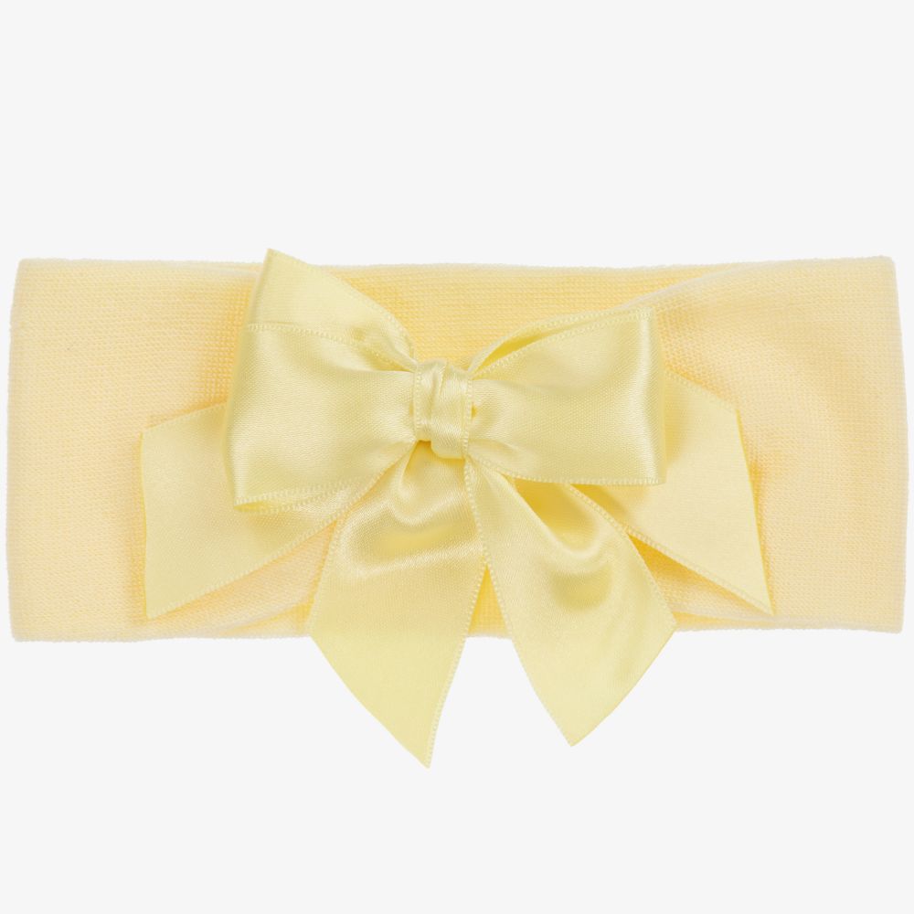 La Perla - Yellow Bow Headband | Childrensalon
