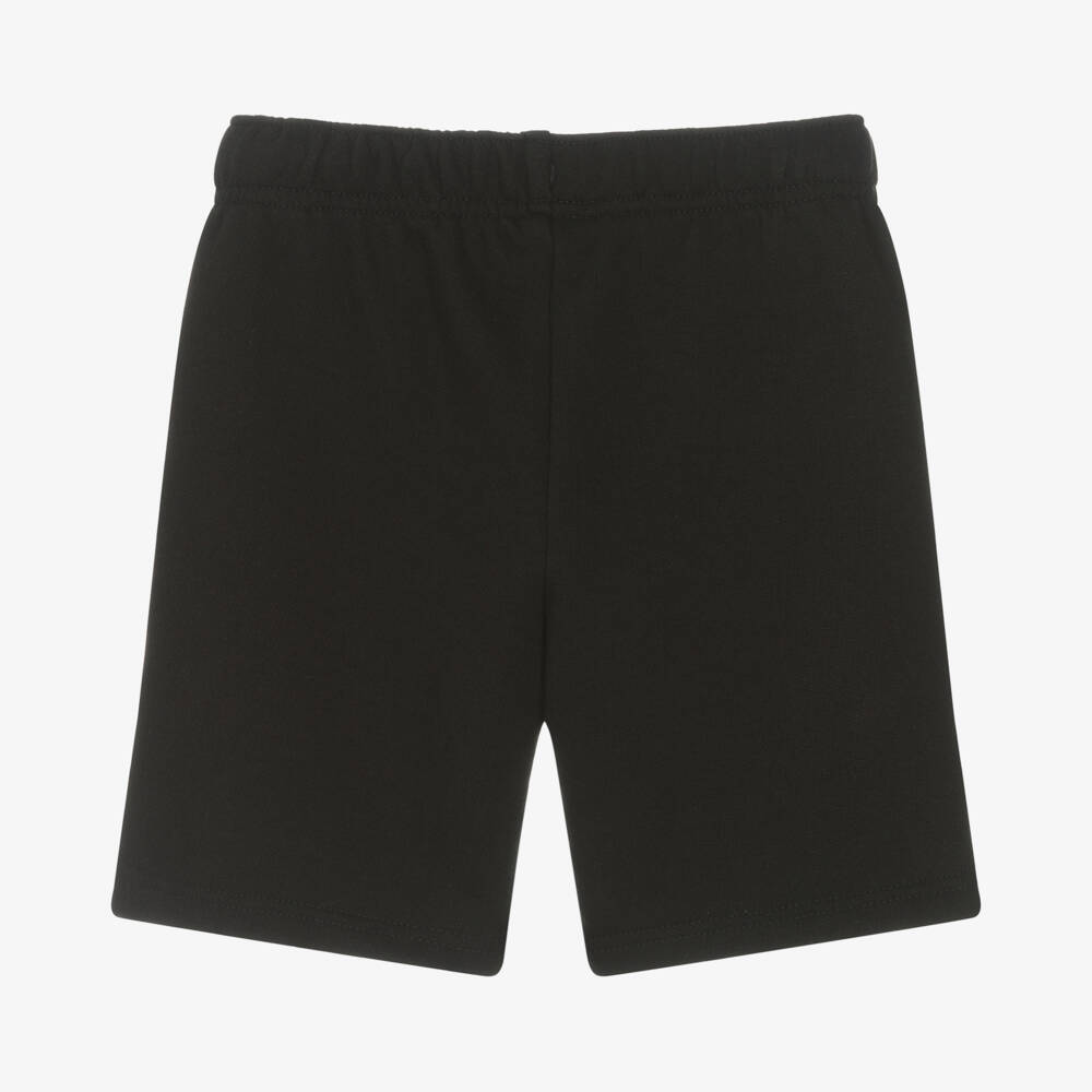 Lacoste-Black Cotton Crocodile Shorts | Childrensalon Outlet