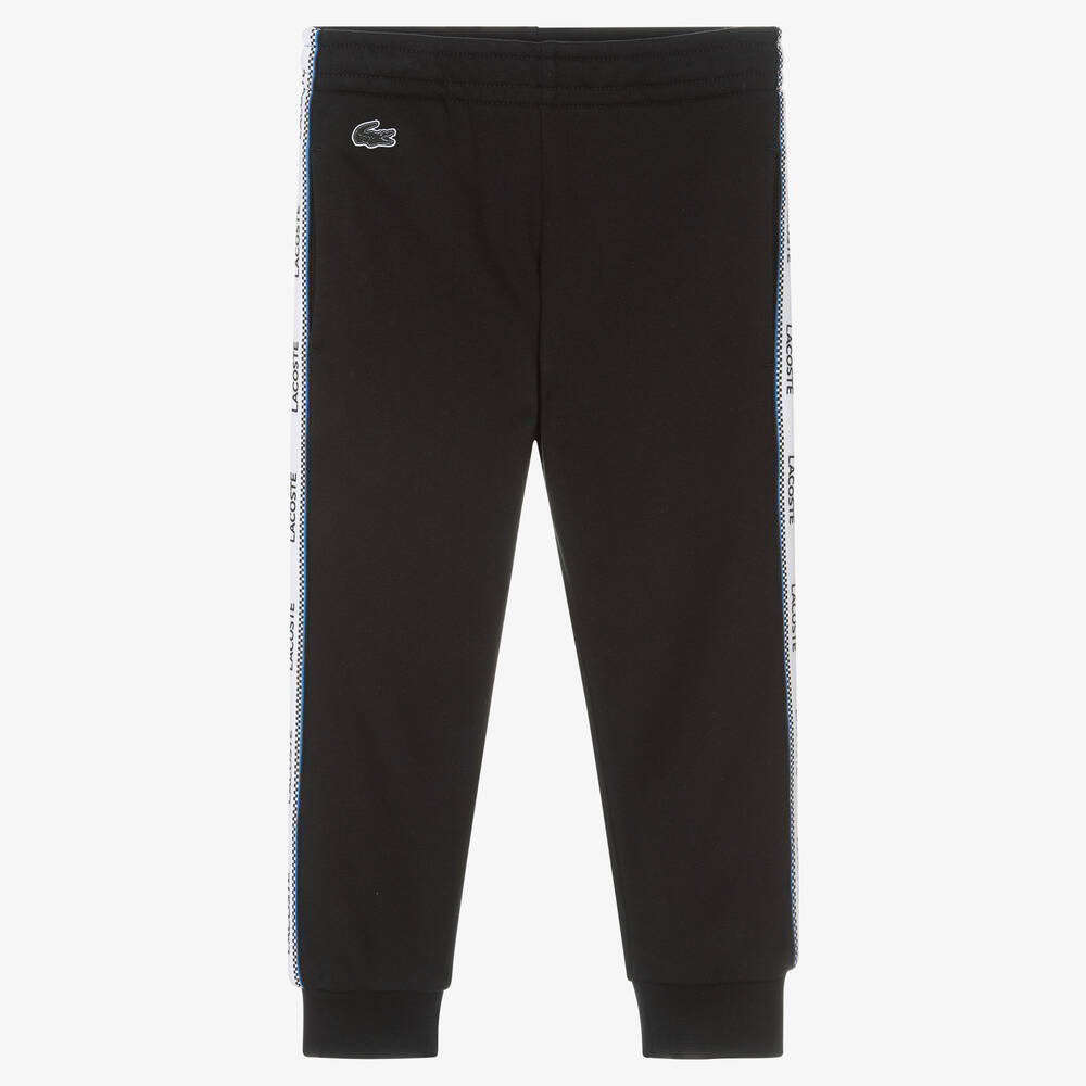 Lacoste - Black Logo Tape Joggers | Childrensalon