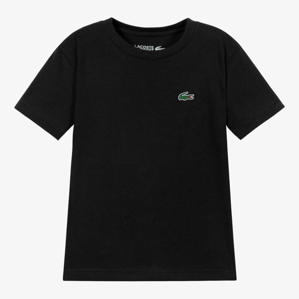 Lacoste-Black Ultra Dry T-Shirt | Childrensalon Outlet