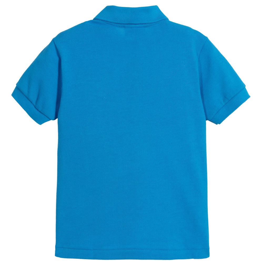 Lacoste Boys Pique Polo Shirt Turquoise