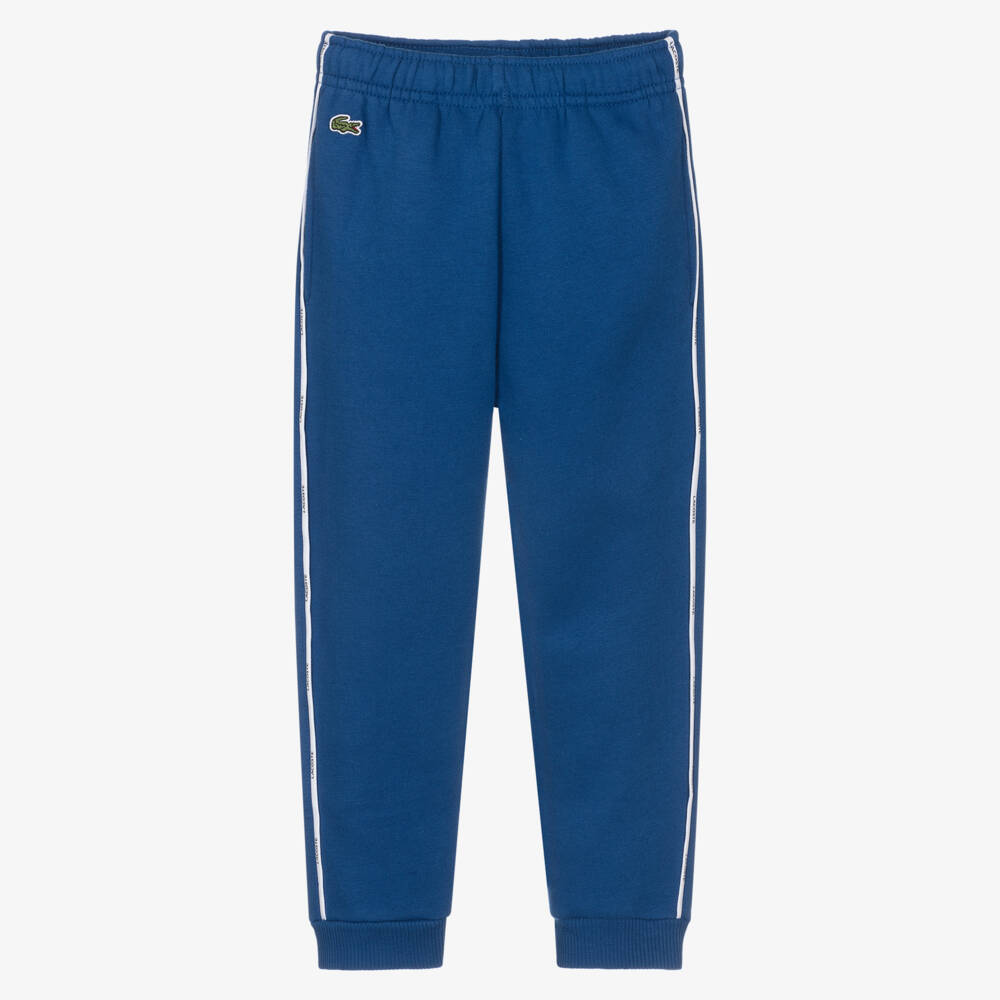 Lacoste-Blue Micro Tape Jogger | Childrensalon Outlet