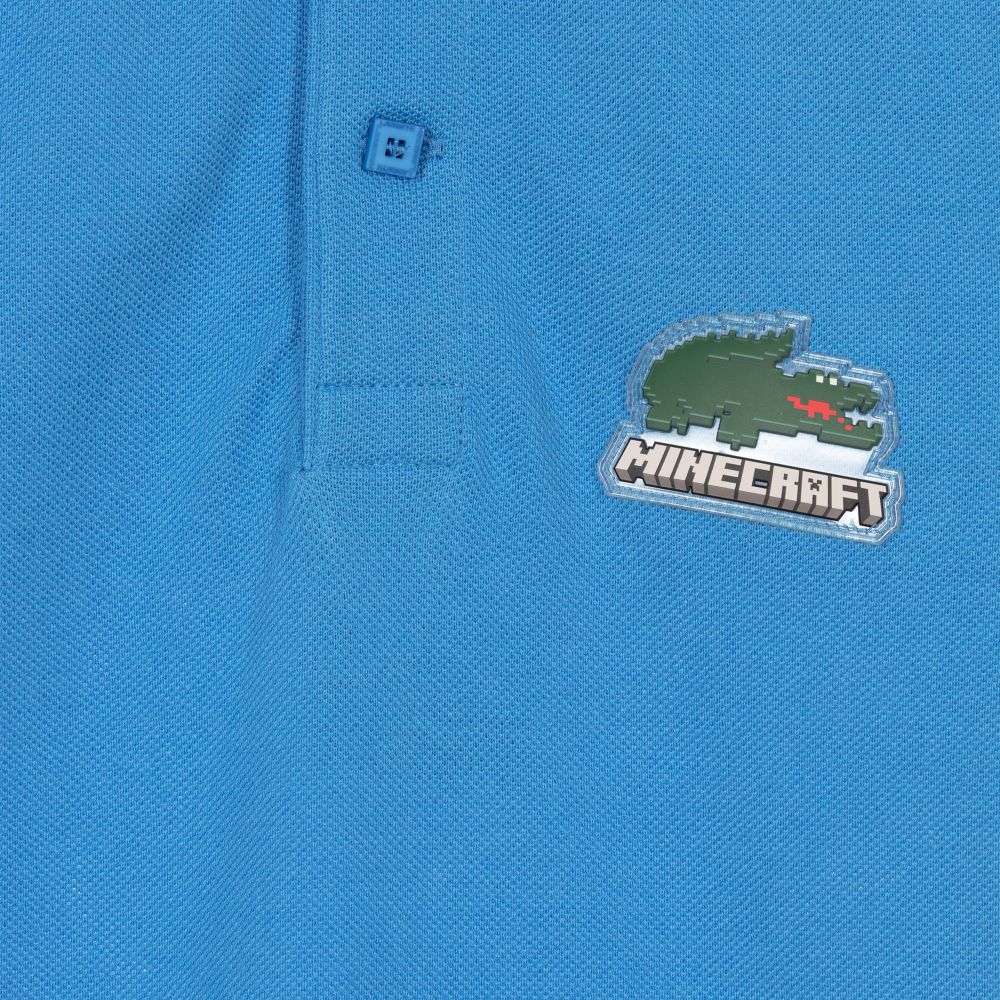 لاكوست-توب بولو قطن عضوي لون أزرق للأولاد | Childrensalon Outlet