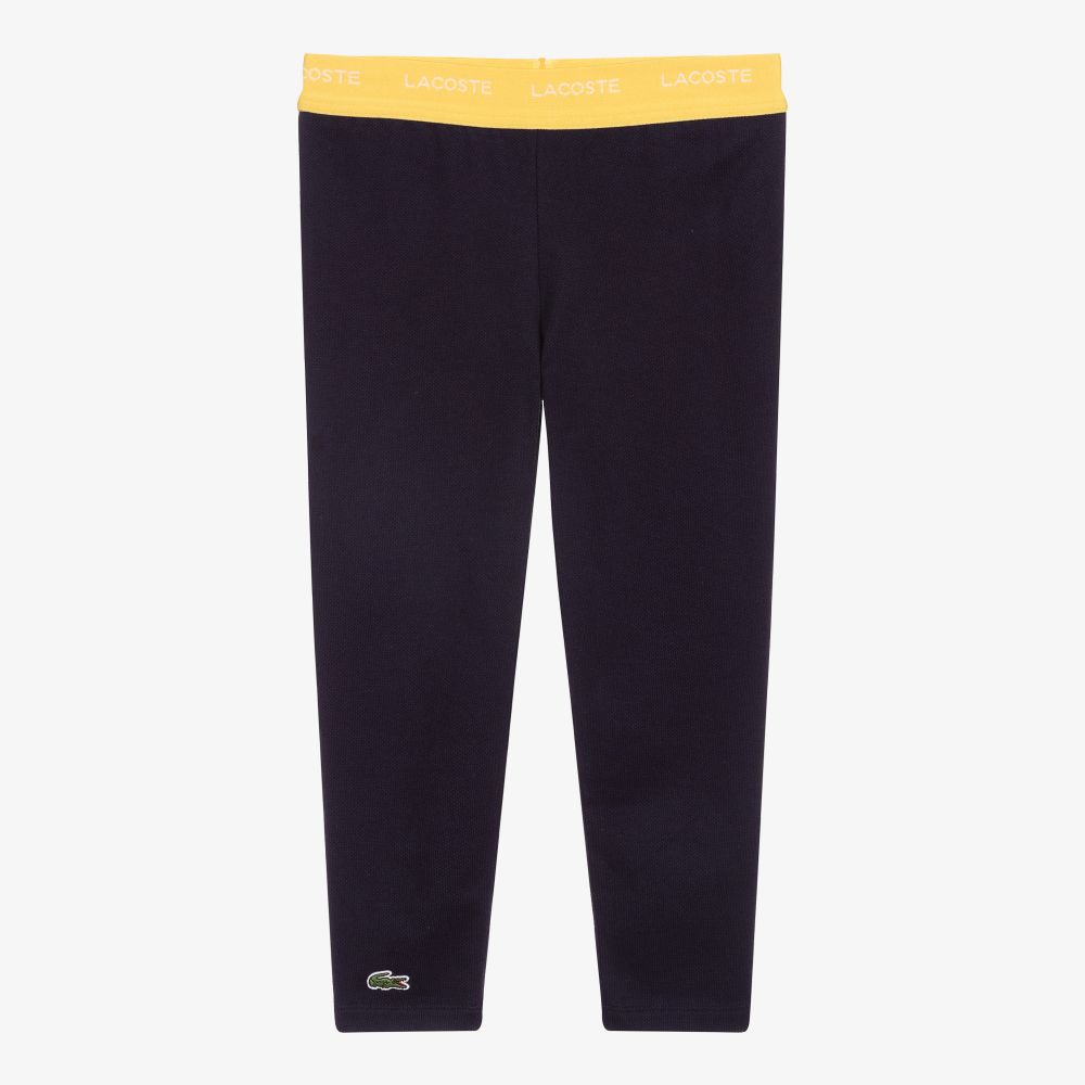 Lacoste-Синие легинсы из пике | Childrensalon Outlet