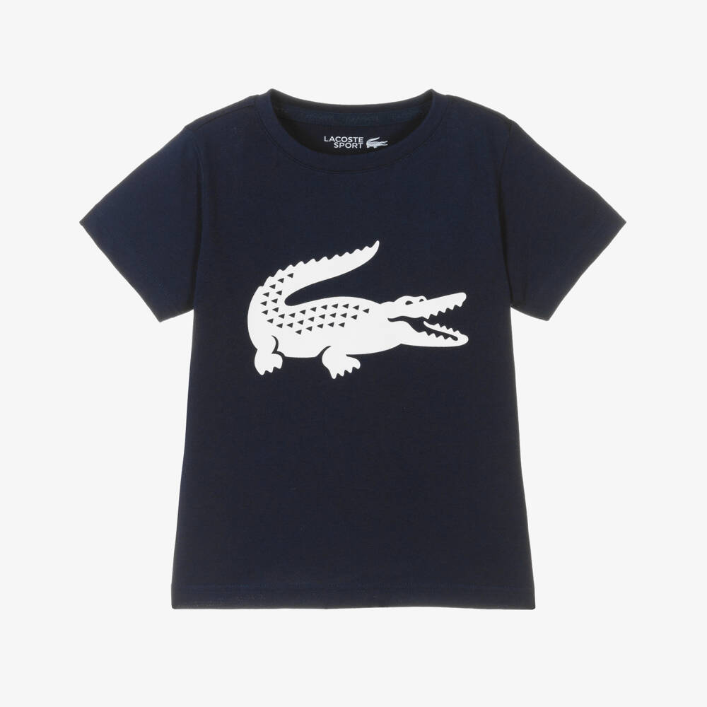 Lacoste-تيشيرت رياضي بحري للأولاد | Childrensalon Outlet