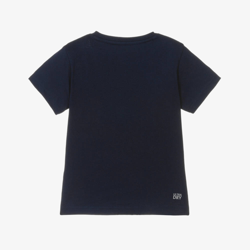 Lacoste-Boys Athletic Navy Crew Tee | Childrensalon Outlet