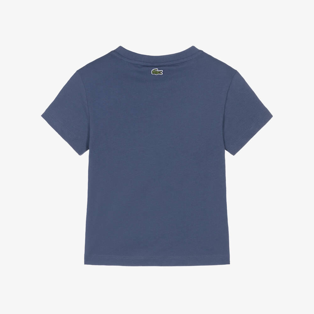 Lacoste-Boys Azure Soft Cotton Tee | Childrensalon Outlet