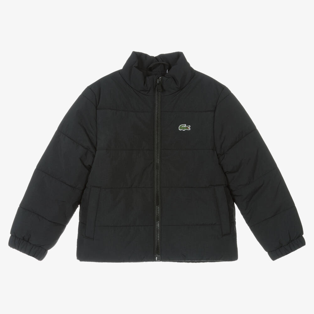 Lacoste - Schwarze Steppjacke für Jungen | Childrensalon