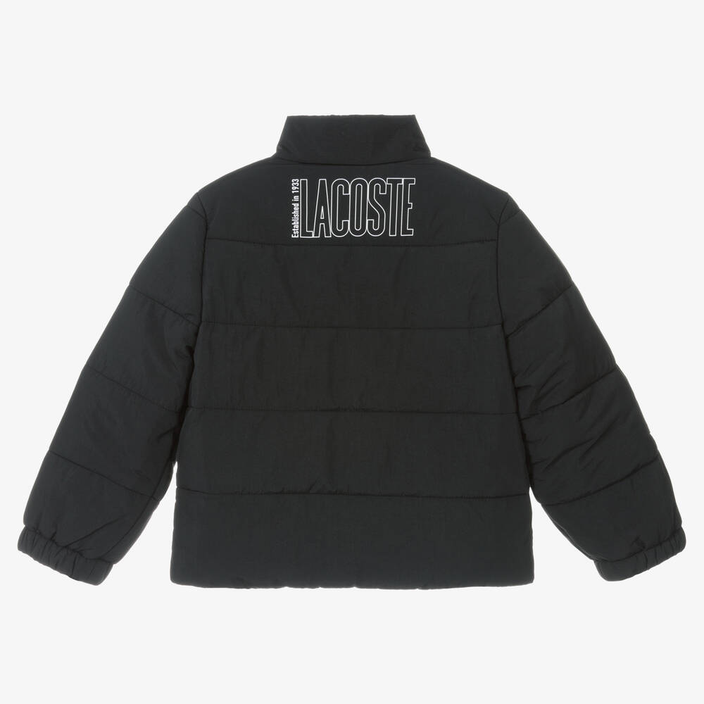 لاكوست-جاكيت بافر لون أسود للأولاد | Childrensalon Outlet