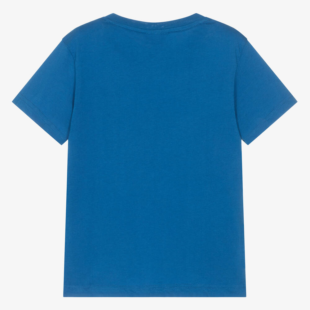 Lacoste Boys Blue Cotton T Shirt Childrensalon Outlet
