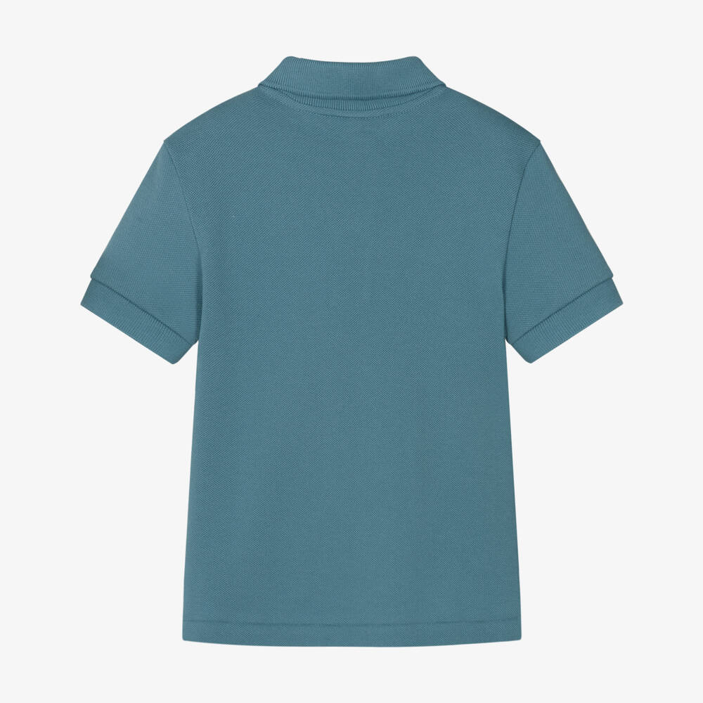 Lacoste-Boys' Blue Crocodile Polo Top | Childrensalon Outlet