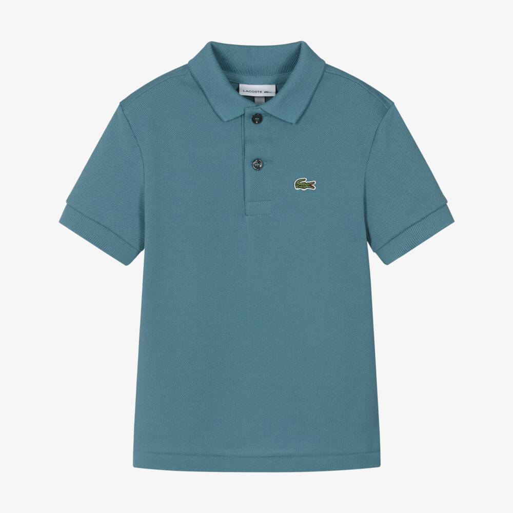 Lacoste-Boys' Blue Crocodile Polo Top | Childrensalon Outlet