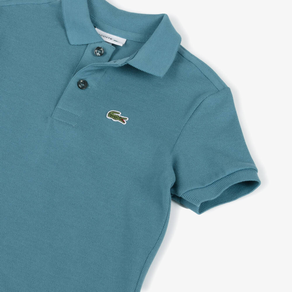 Lacoste-Boys' Blue Crocodile Polo Top | Childrensalon Outlet