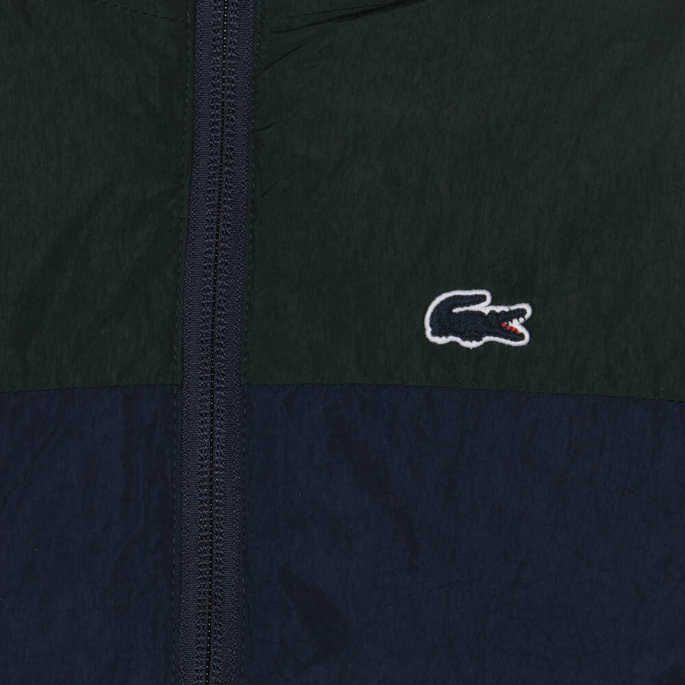 Lacoste-Boys Blue & Green Padded Jacket | Childrensalon Outlet