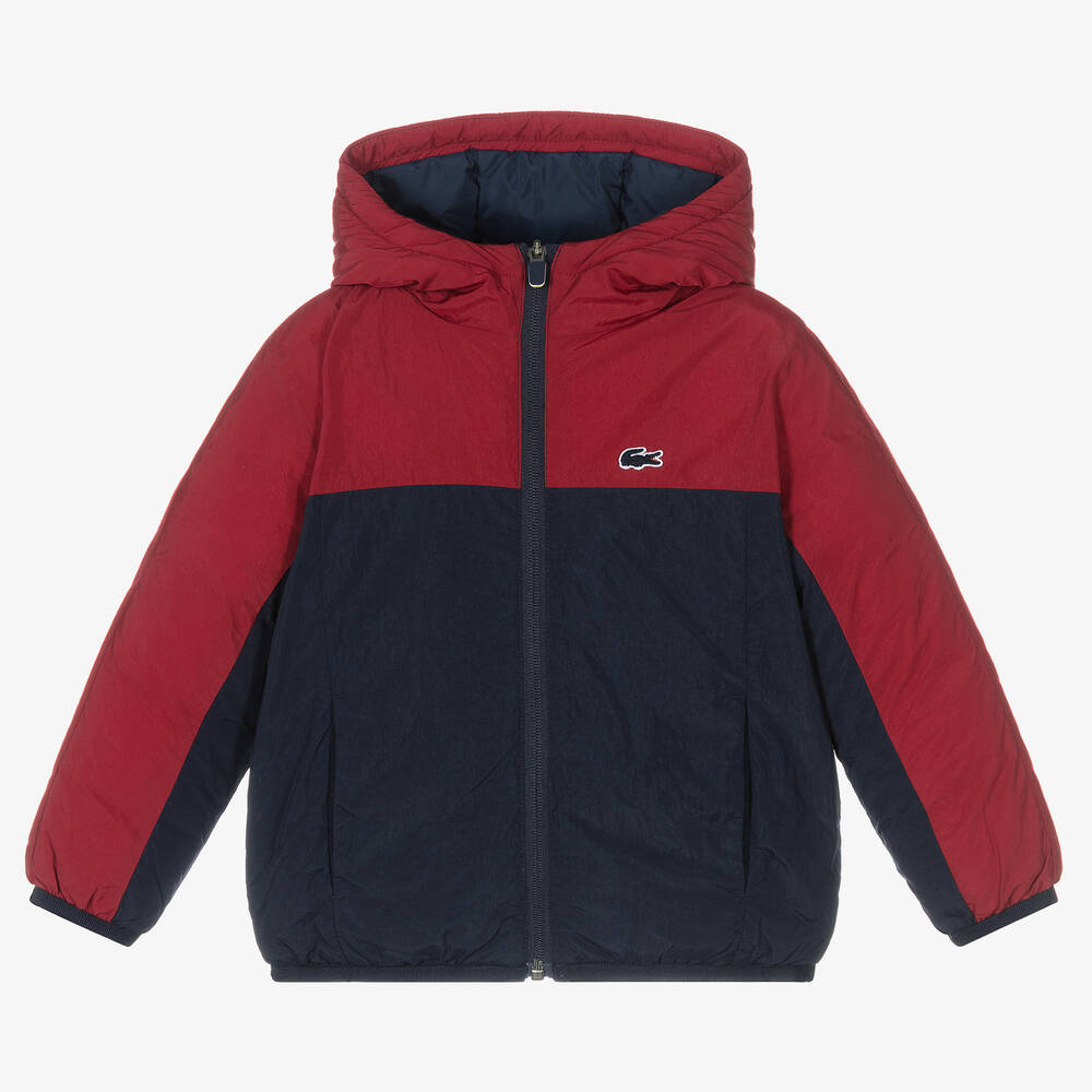 Lacoste - Boys Blue & Red Padded Jacket | Childrensalon